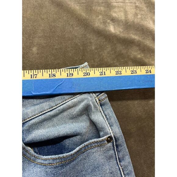 Lane‎ Bryant Straight Jeans Plus Size 20p Blue Stretch Distressed - Picture 6 of 8